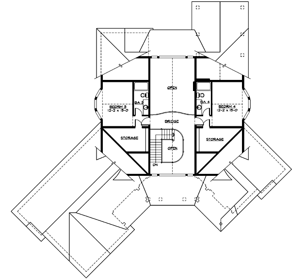 Upper/Second Floor Plan: 88-435