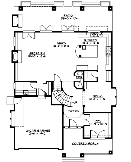 Main Floor Plan: 88-437