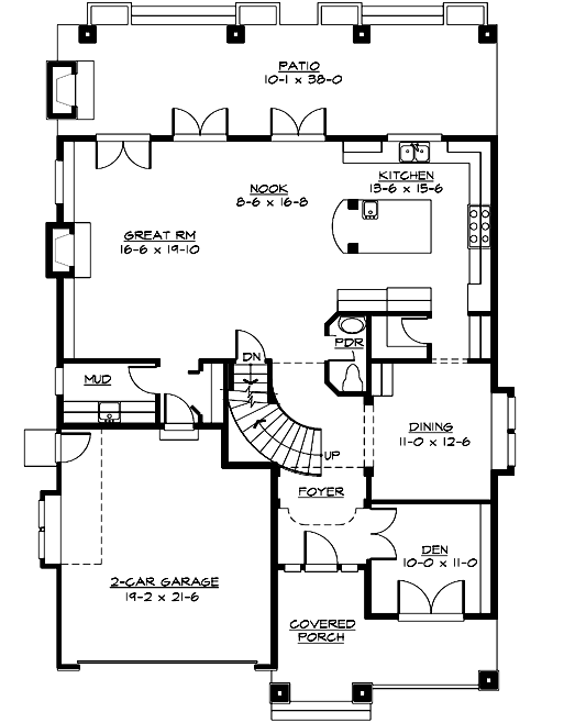 Main Floor Plan: 88-438