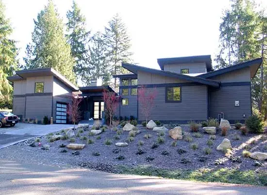 Modern house plans 88-441 - front exterior, 2,829 sq ft, 3 bed, 3 bath house plans | Monster House Plans