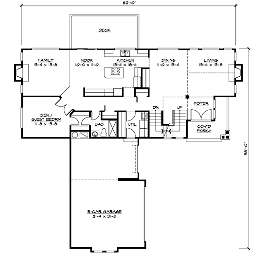Main Floor Plan: 88-446