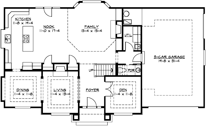 Main Floor Plan: 88-449