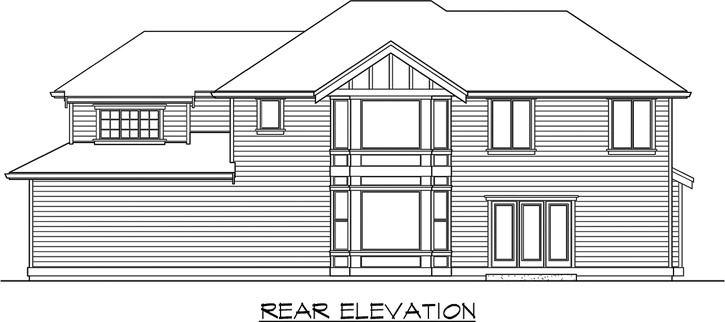 Rear Elevation Plan: 88-449