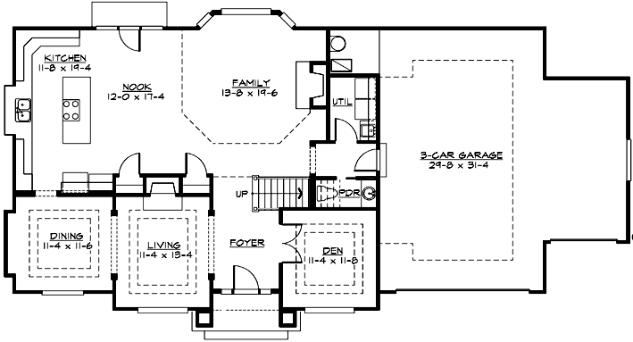 Main Floor Plan: 88-450