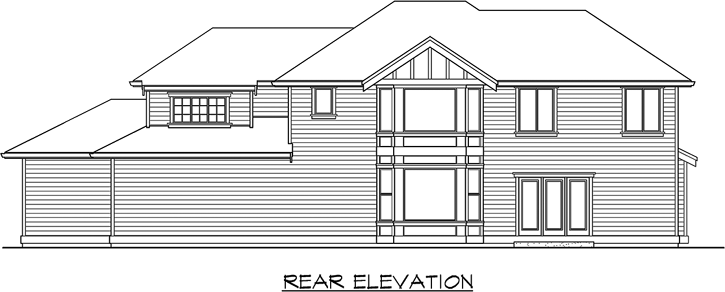 Rear Elevation Plan: 88-450