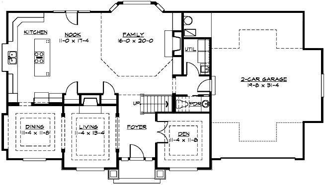 Main Floor Plan: 88-451