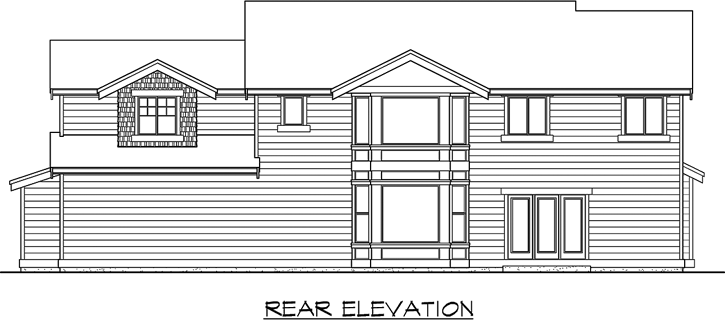 Rear Elevation Plan: 88-451