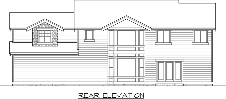 Rear Elevation Plan: 88-452