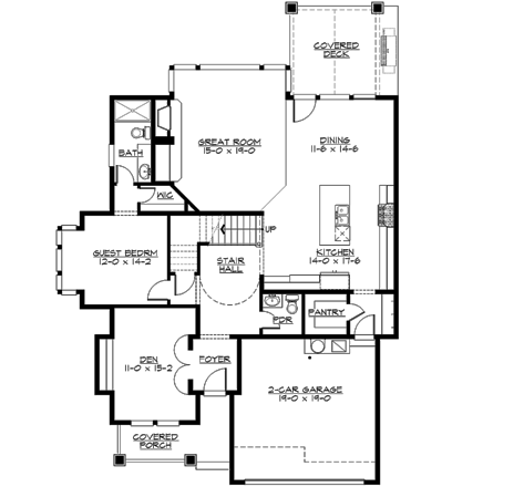 Main Floor Plan: 88-454