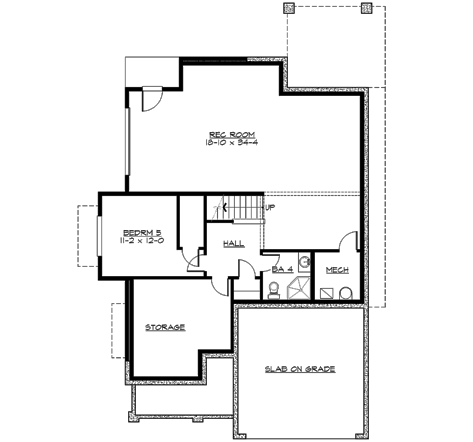 Lower Floor Plan: 88-455