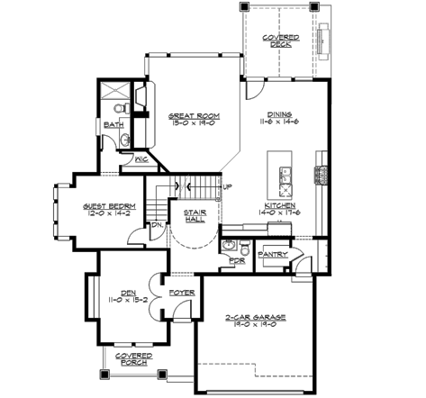 Main Floor Plan: 88-455