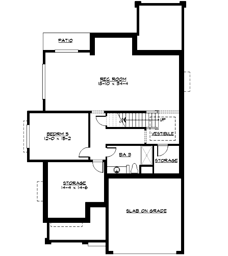 Lower Floor Plan: 88-457