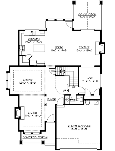 Main Floor Plan: 88-457
