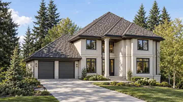European house plans 88-459 - front exterior, 2,819 sq ft, 4 bed, 2 bath house plans | Monster House Plans