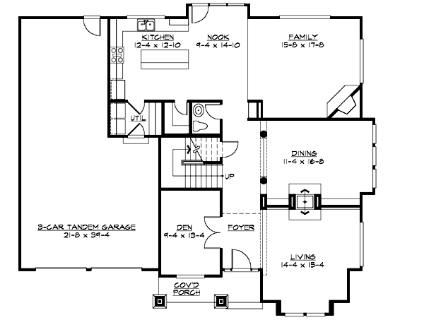 Main Floor Plan: 88-461
