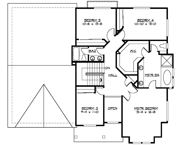 Upper/Second Floor Plan: 88-461