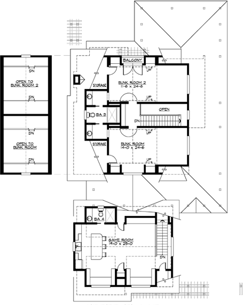Upper/Second Floor Plan: 88-464