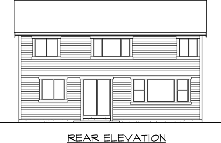Rear Elevation Plan: 88-468