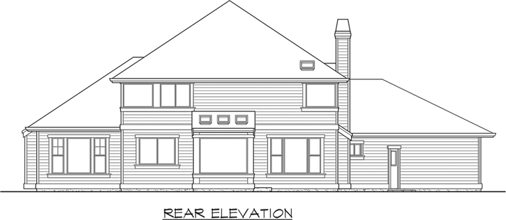 Rear Elevation Plan: 88-469