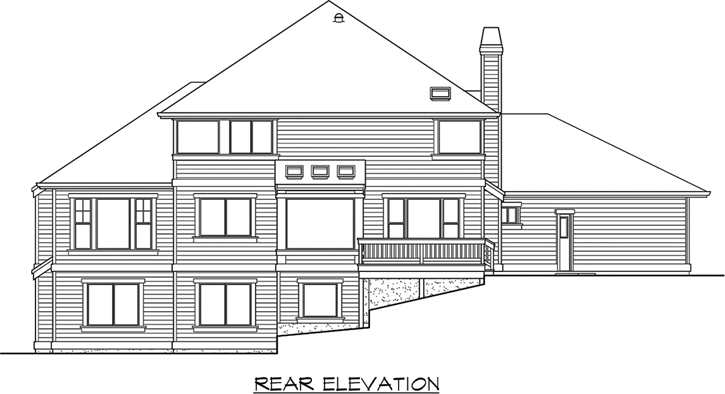 Rear Elevation Plan: 88-470