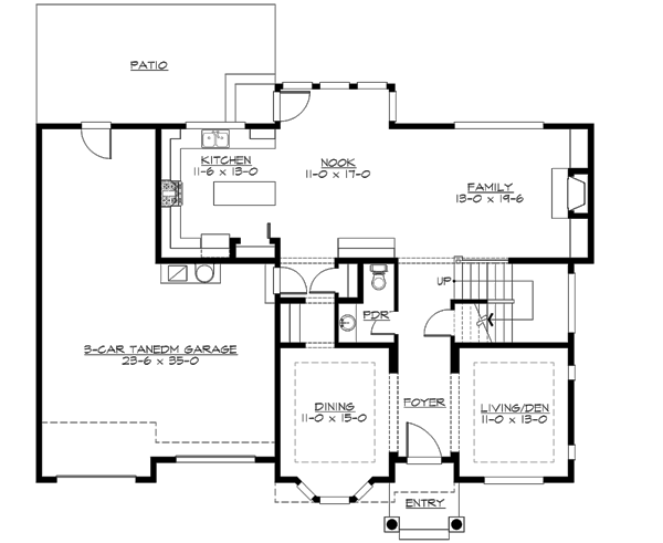 Main Floor Plan: 88-476