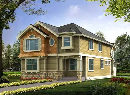Hampton house plans 88-478 - front exterior, 2,951 sq ft, 4 bed, 2 bath house plans | Monster House Plans