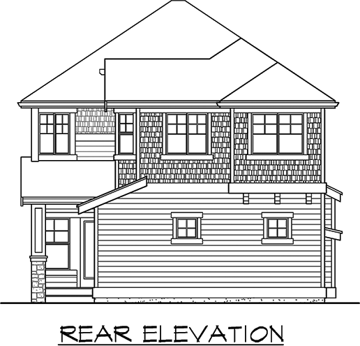 Rear Elevation Plan: 88-478