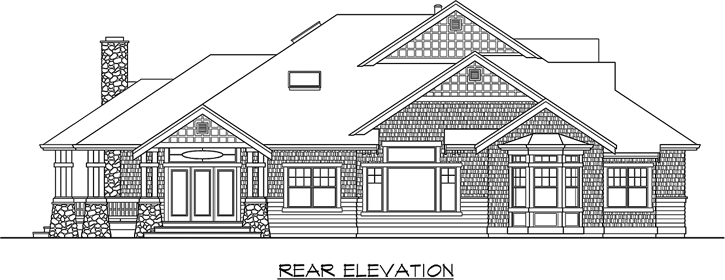 Rear Elevation Plan: 88-479