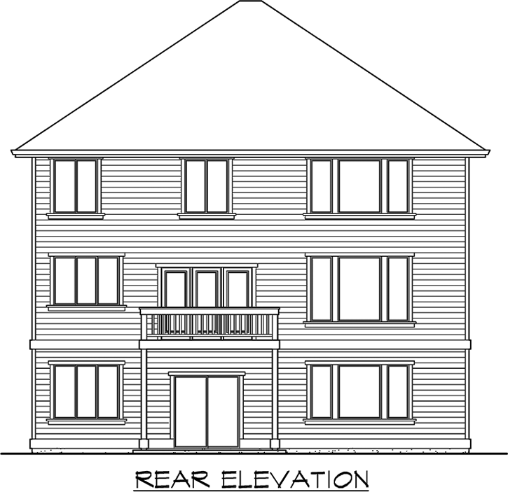 Rear Elevation Plan: 88-481