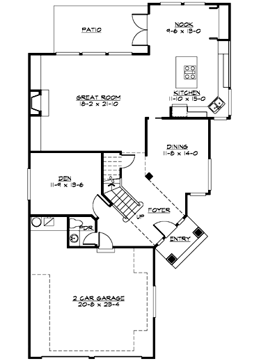 Main Floor Plan: 88-484
