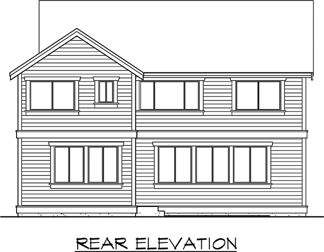 Rear Elevation Plan: 88-484