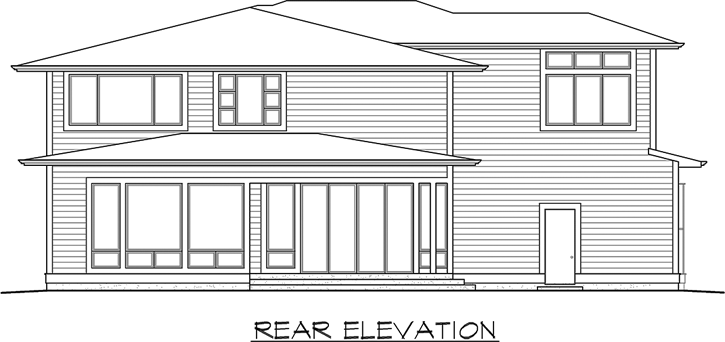 Rear Elevation Plan: 88-485