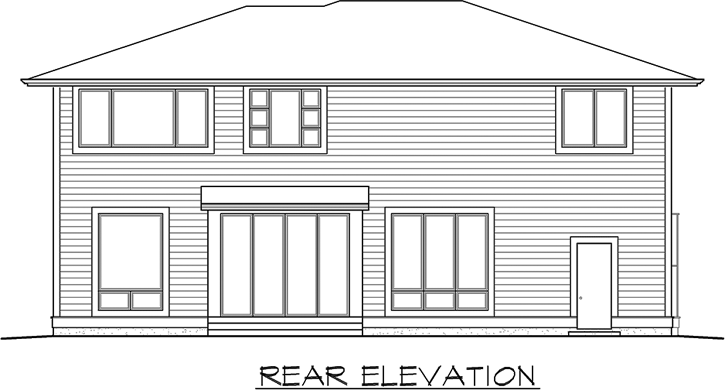 Rear Elevation Plan: 88-488