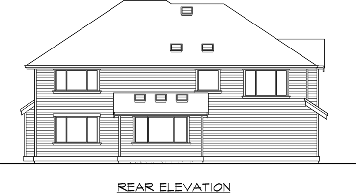 Rear Elevation Plan: 88-489