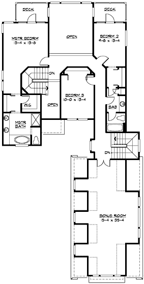 Upper/Second Floor Plan: 88-503