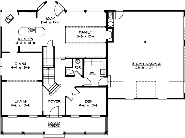 Main Floor Plan: 88-504