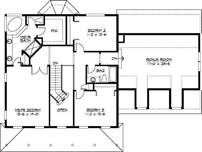 Upper/Second Floor Plan: 88-504