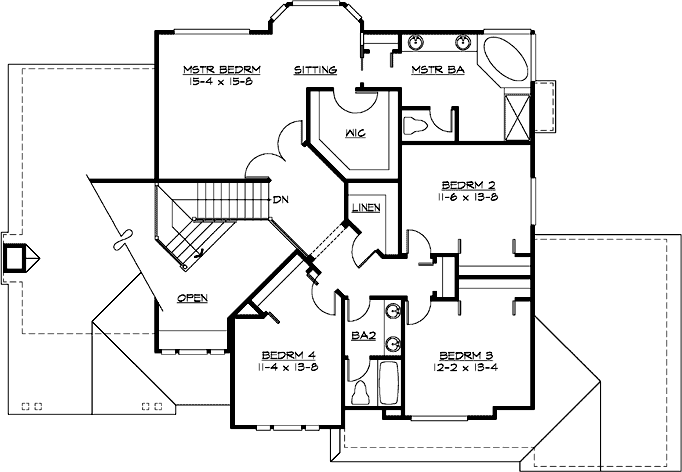 Upper/Second Floor Plan: 88-512