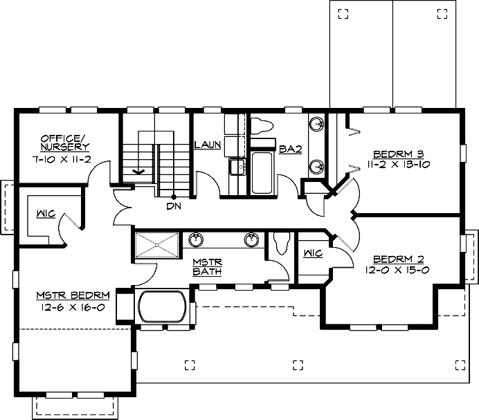 Upper/Second Floor Plan: 88-517