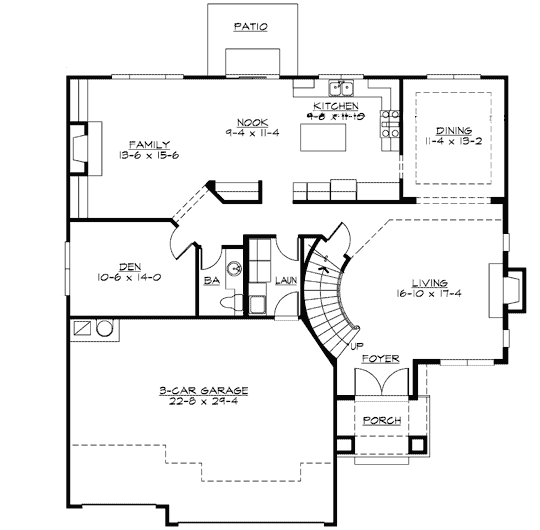 Main Floor Plan: 88-523