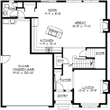 Main Floor Plan: 88-528
