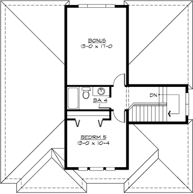Upper/Second Floor Plan 88-528