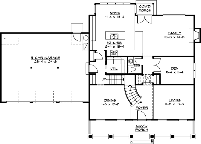 Main Floor Plan: 88-530