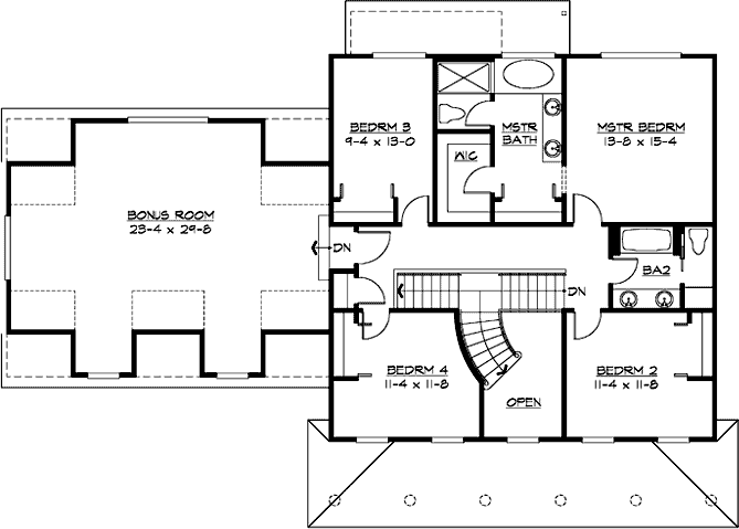 Upper/Second Floor Plan: 88-530