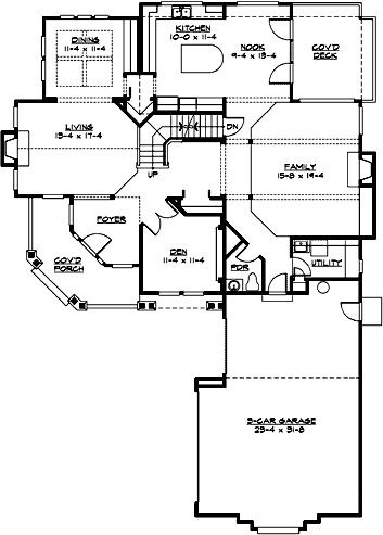 Main Floor Plan: 88-536
