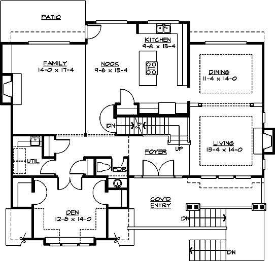 Main Floor Plan: 88-542