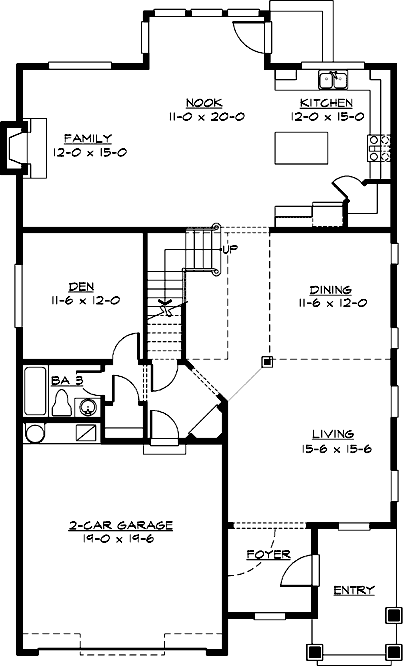 Main Floor Plan: 88-545