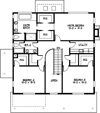 Upper/Second Floor Plan: 88-547
