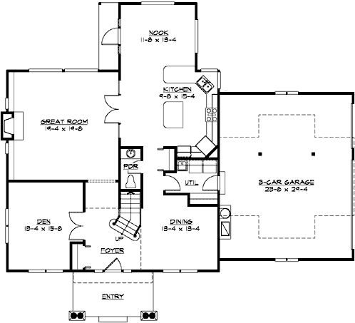 Main Floor Plan: 88-551