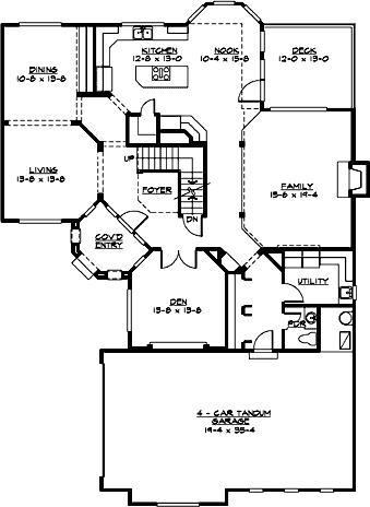 Main Floor Plan: 88-555